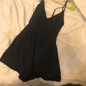 ZARA black straps back romper
